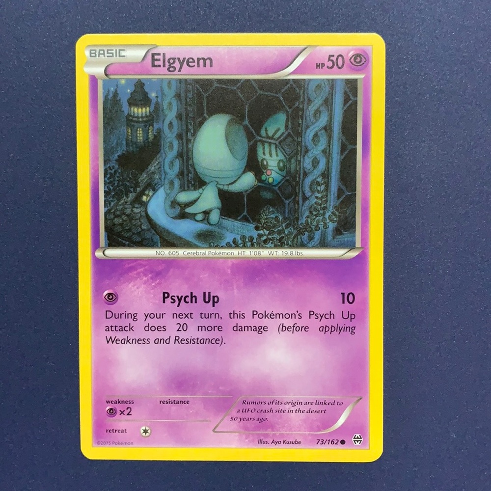 Elgyem Pokémon card 73/162